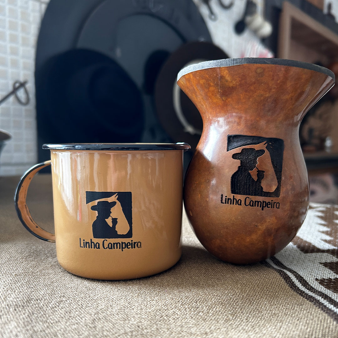 Cuia Bago + Caneca Esmaltada